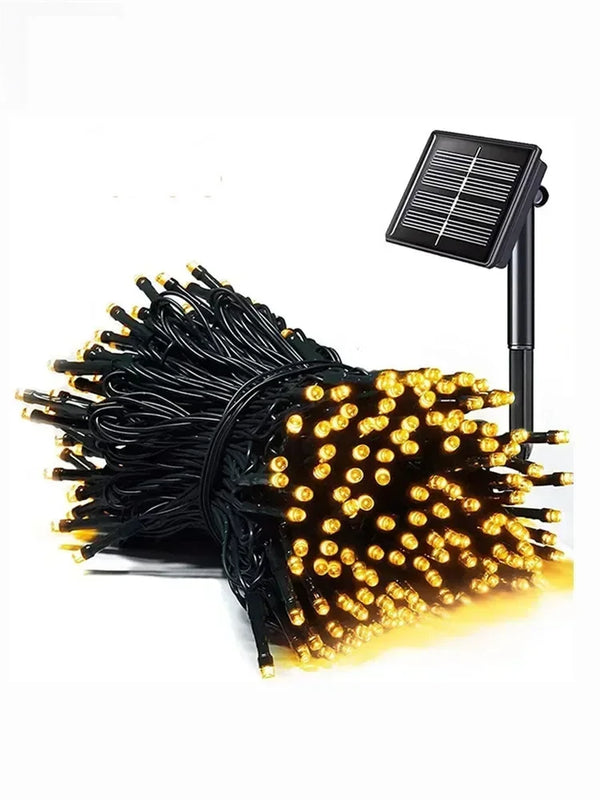 LED Solar Lights Outdoor Waterproof Fairy Garland Lights Christmas Party Halloween Decorations Solar Lights Garden Decoration