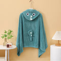 1 Comfortable and Multifunctional Hooded Bath Towel, Absorbent and Soft, with Cute Cartoon Animal Designs, Suitable for Use as a Bathroom Robe, Nap Blanket, and for Occasions Such as Christmas and New Year