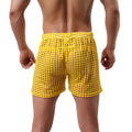 WOXUAN Men's Hollow Boxers New Fashion Loose Sexy Mesh Hollow Pants Comfortable Breathable Sexy Mesh Pants Quick Dry Underwear