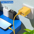 PD 120W 4 Ports USB C Charger Quick Charge 3.0 Type C USB Phone Chargers Fast Charging for Samsung IPhone Xiaomi Huawei