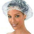 100pcs Elastic Waterproof Adults Shower Bathing Cap Disposables Spa Home Hair Hat
