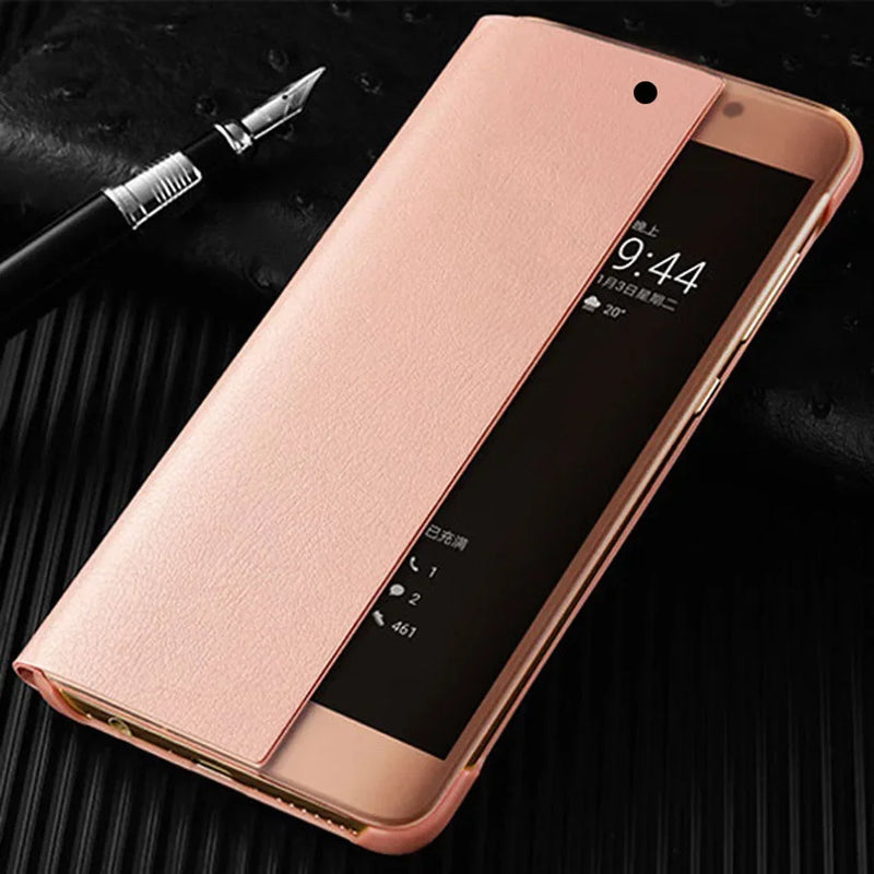 Smart View Case For Huawei P20 Pro Auto Sleep Wake Up Flip Cover Slim Phone Case For Huawei P20 Plus P20+ Fundas Capa