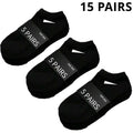 5/10 /20/30 Pairs Unisex Casual Plain Color Boat Socks | SAMAG