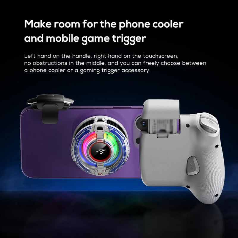 Hot Sales Mb05 Mobile One-Click  White Function Game Controller: Precision Joystick For Android Gamers Replace Practical Supplie