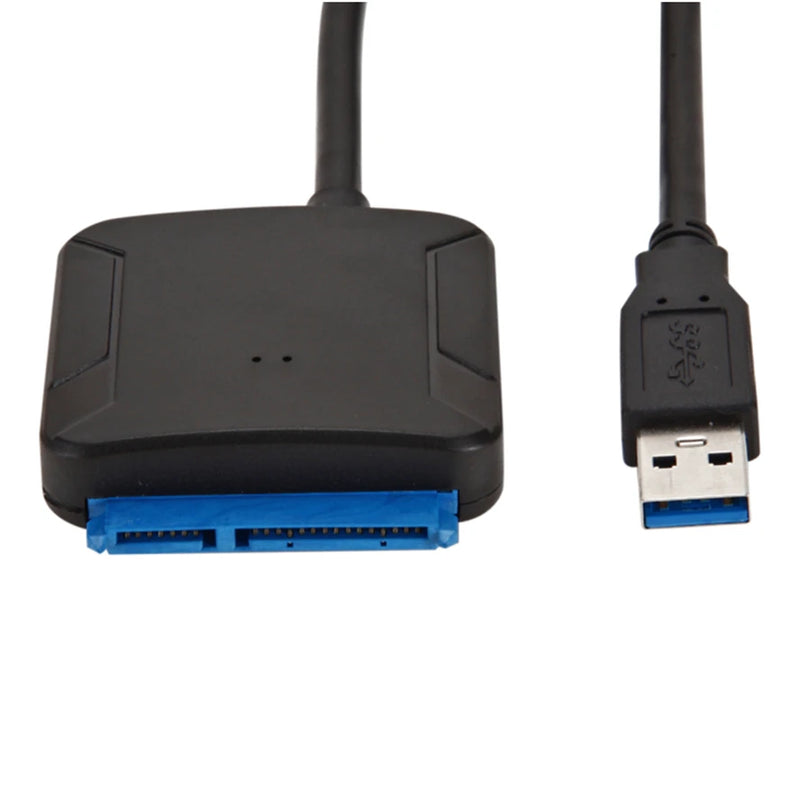 USB 3.0 to SATA Cable SATA III Hard Drive Adapter Converter for 2.5" 3.5" SSD HDD Hard Drive Disk with 12V/2A Power Adapter