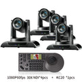 NDI PTZ Camera 30X Zoom 1080P60fps PTZ Camera with POE HDMI SDI USB+PTZ Camera Controller ideal for Live Streaming and Broadcast