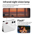 4K CCD Digital Camera 64MP Digital Flash Video Camera with Touch Screen 16X Digital Zoom IR Night Vision Camera Black
