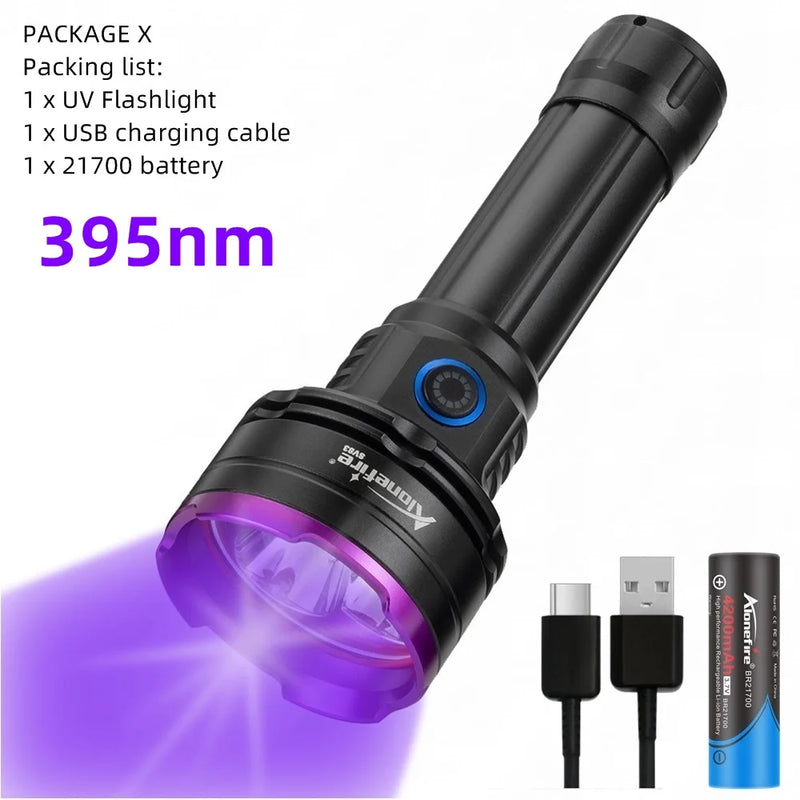 3 Led 30W 365nm/395nm UV flashlight High power - View 7 | SAMAG