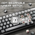 ATTACK SHARK X66 Bluetooth Wireless Wired Mechanical Keyboard RGB Gasket Hot Swappable Knob Side Printed PBT Keycaps for Gaming