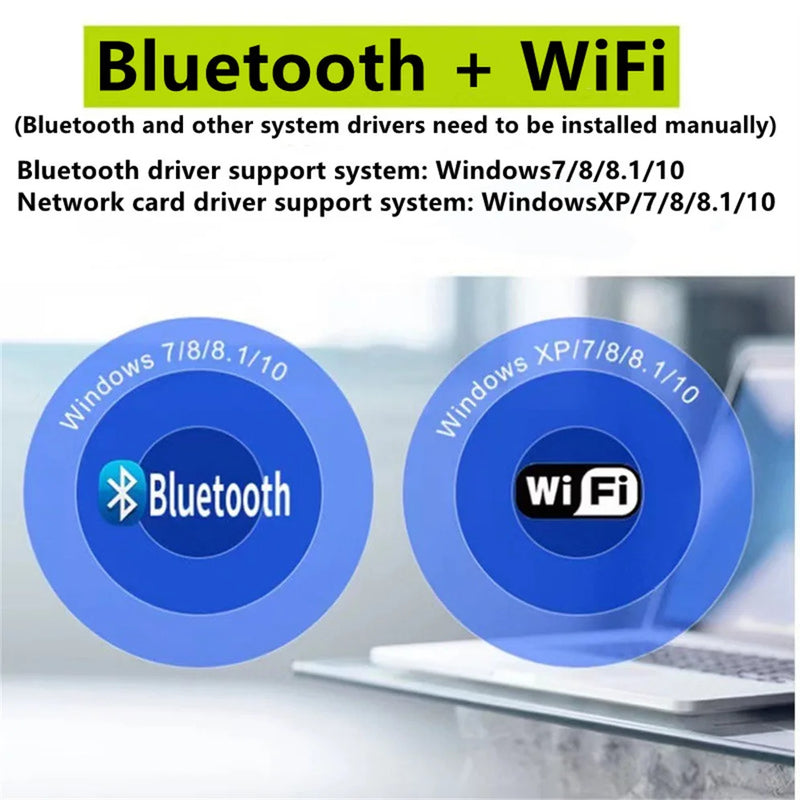 600Mbps USB WiFi Bluetooth Adapter 2 in 1 Dongle Dual Band 2.4G/5GHz Network Wireless Wlan Receiver For - Visuel 5 | SAMAG