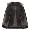 Winter Thick Warm Fur Integrated Leather Jackets Men's High Quality Solid Casual Business PU Coat Retro Versatile Men Clothing