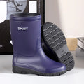 Summer Short Young Men's Rain Boots Motorcycle Gum Fashion Adult On Offer Gumboots Plastic Waterproof and Non-slip Male Shoes