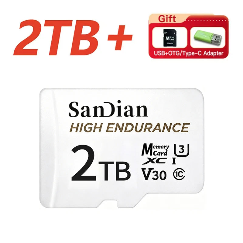 Original Class10 TF Memory Card 128GB 256GB Mini SD Card Large Storage Flash Card A2 U3 for Smartphone Camera Monitoring Drone