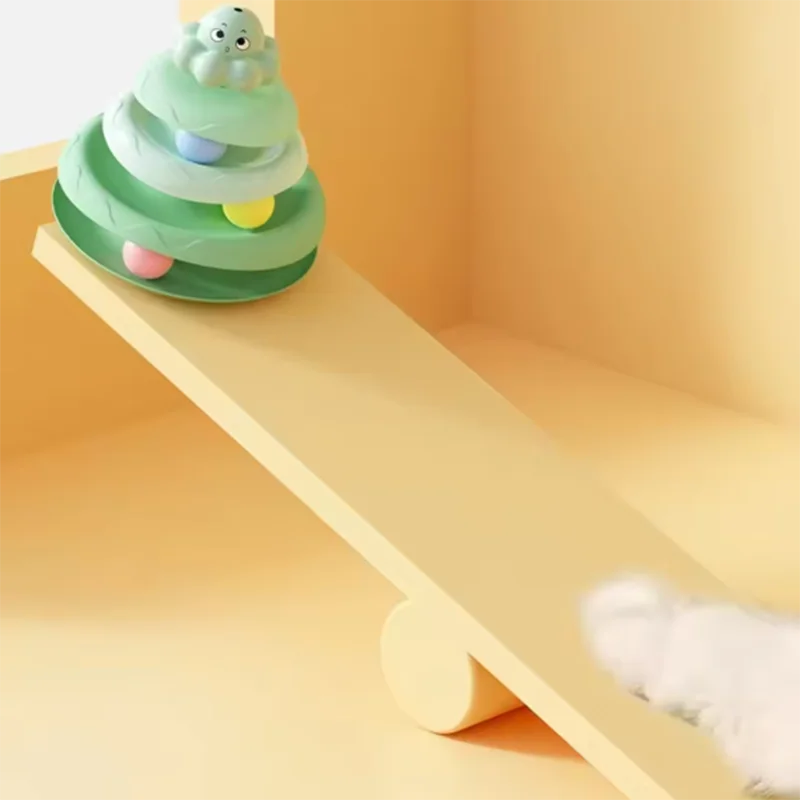 Pet Three-layer ball cat Turntable Octopus-shaped teasing cat stick to relieve boredom toys Fun Puzzle Game pet supplies