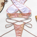 Snake Skin Mini Micro Thong Bikini Women Swimwear Female | SAMAG