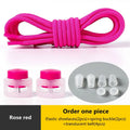 Spring Lock Shoelaces No Tie Shoe Laces Sneakers Round Elastic Shoelace Kid Adult Quick Without Ties Shoestrings Rubber Bands