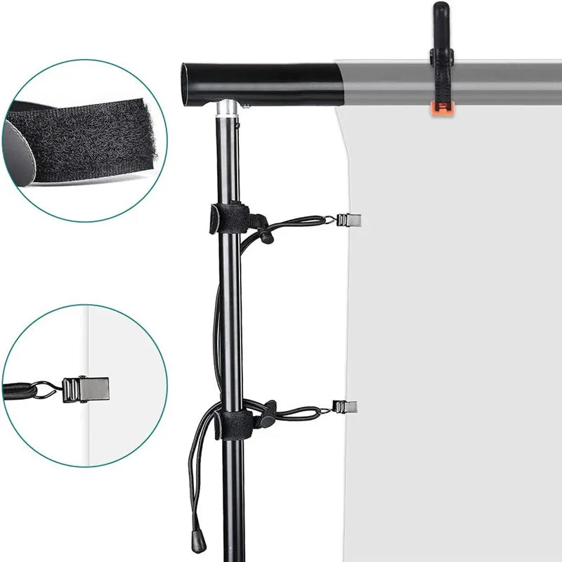 6Pcs/12Pcs Photography Background Clips Backdrop Side Clamps for Photo Studio Kit