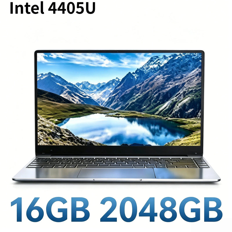 Intel Pentium 4405U 15.6 Inch Ultra Slim Laptop 16GB RAM 2TB SSD Gamer Notebook 1920x1080 Office Gaming Study PC Pro