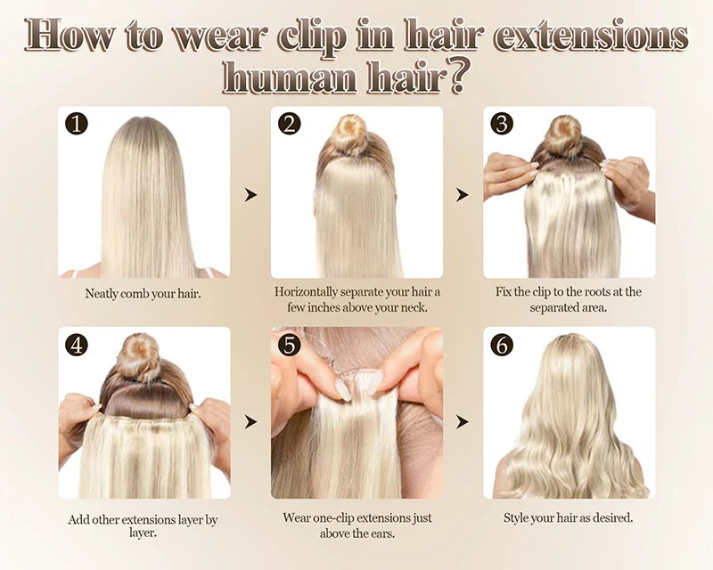 Clip in Hair Extensions 100% Real Human Hair, 12-24Inch 100-120g Clip in Extensions for Women, Invisible Straight Hair