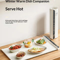 Foldable Electric Food Warming Tray, Portable Smart Heating Mat with 3 Temperature Modes, Fast Constant Temperature Food Warmer