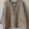 Casual Loose Women Blouse ZANZEA Summer Round Neck Shirt - View 5 | SAMAG