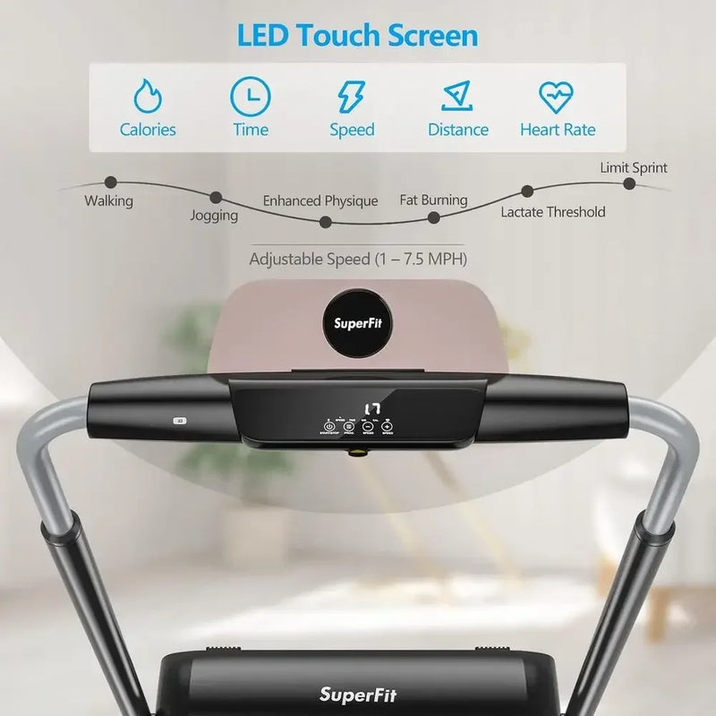 3HP High-Speed Treadmill with LED Touchscreen, Quick | SAMAG