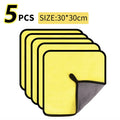 3/5/10Pcs Car Wash Microfiber Towel 30*30CM / 30*60cm Car Cleaning Drying Cloth  Care Cloth Car Wash Towel  Kitchen Towel