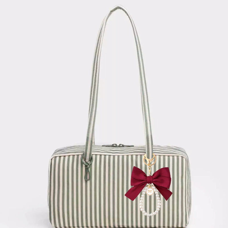 Slouchy Tote Bags Polka Dot Nylon Bowler Bag For Women Hobo Bags Large Shoulder Bag For Travel Work College Nylon Bowler Bag For Women Slouchy Lightweight Crescent Bag With Zipper Travel Tote Bag For Women Sandproof Swim Pool