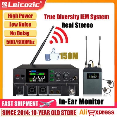 Leicozic PM10 True Diversity Stereo Wireless In Ear | SAMAG