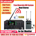 Leicozic PM10 True Diversity Stereo Wireless In Ear Monitoring System 150M 2x150mW Hifi Sound System In-Ear IEM Pro Stage Audio