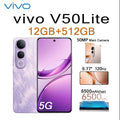VIVO V50 Lite 5G 6.77" 120Hz Display 12GB+512GB 50MP Cam 6500mAh Long Lasting Battery Type-C Dual SIM Unlocked Smartphone