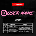 1PC Custom Car Sticker Instagram Cool Fonts Waterproof DIY Vehicle Window Motorcycle Bicycle Scooter Helmet Durable Vinyl Decals