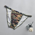 Men Underwear Sexy Men Camouflage Briefs Cuecas Calzoncillos Hombre Slip Mens Silky Bikini Briefs Underpants U Pouch Lingerie