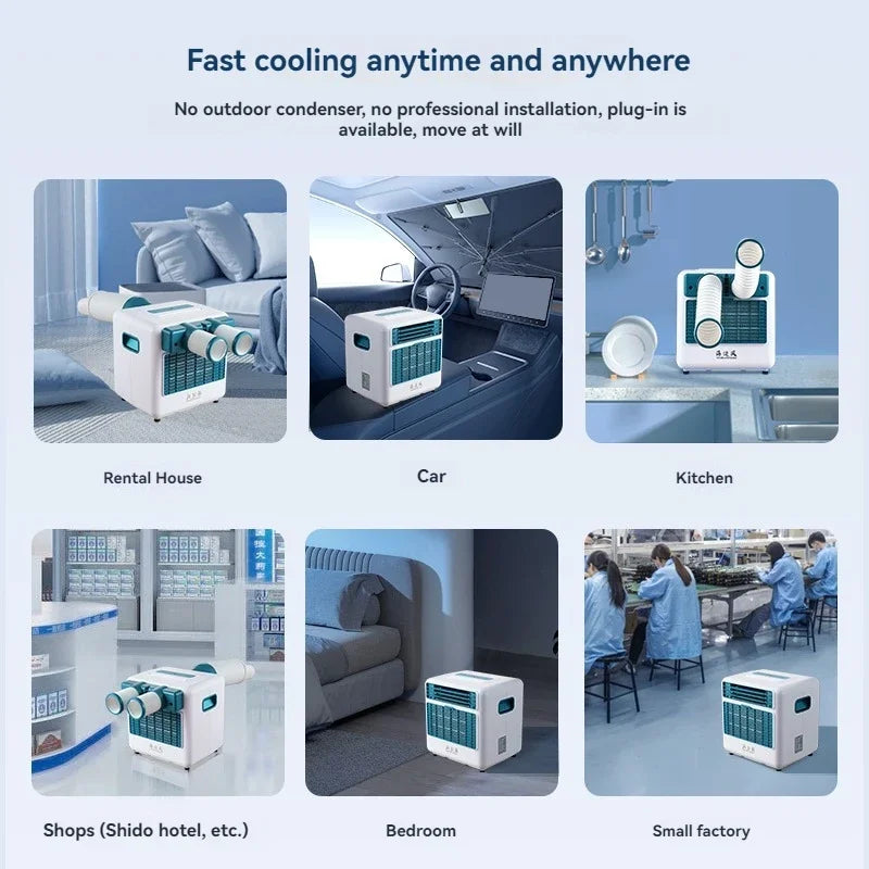 Outdoor Mobile Air Conditioning Refrigeration Free Installation of Truck Household Small Camping Air Conditioner for Cooling