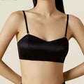 BirdTree Silk Lining Wire Free Soft Bra, Women Satin Silky, Sexy Comfortable Underwear, 2025 Spring Summer New P42854QM