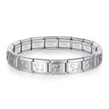 Hapiship Women's Jewelry DIY 9mm Width Itanlian Elastic Charm Bracelet Fashion Stainless Steel Bangle ST - Visuel 8 | SAMAG