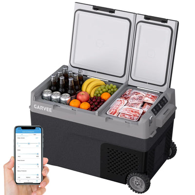 Dual Zone Car Refrigerator 40QT 38L Portable Freezer | SAMAG