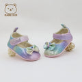 Spring and Autumn Baby Step Shoes, Anti-Slip and Breathable, 0-1 and a Half Year Old Girl Baby Princess Shoes, Birthday Wedding