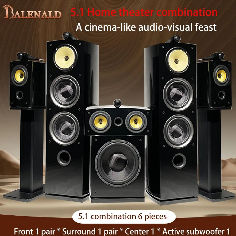 Home Theater  Nautilus Hifi Speaker 5.1/7.1 Home Bluetooth Audio Subwoofer Home Theater