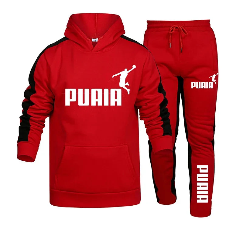 Men's hooded sweatshirt + sports pants set for autumn | SAMAG