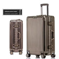 KLQDZMS German All Aluminum Magnesium Alloy Luggage 20 Inch Boarding Suitcase 28 Large Capacity Travel Business Leather Suitcase