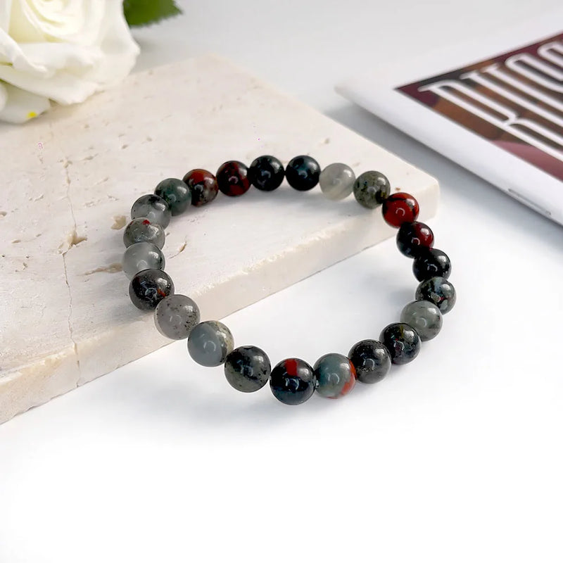 Natural Stone Beads Bracelet For Women Men Agate Crystal Quartzs Aquamarines Jades Jewelry Agates Elastic Bangle Bracelets 6 8mm