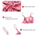 Summer Women Fashion Lace Sexy Sleeveless U-Neck Spaghetti Strap Lingerie Sain Sleepwear Comfortable Nightwear Home Clothes