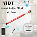Customized Smart 25mm Curtain Motor Electric Roller Blinds Shutter Tubular Motor 38mm Tube Tuya Wifi Curtain Switch Moudle Alexa
