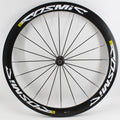 New White Black Gray 700C 50mm Road bike alloy bicycle wheelset clincher rims V Disc brake Thru Axle center lock hubs wheels