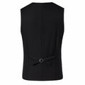 Men's Business Casual Suit Vest Slim Fit Solid Color Single Breasted Wedding Suit Vests Formal Dress Vests Party