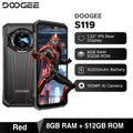 DOOGEE S119 Rugged Phone 6.72" FHD+ IPS Screen 8GB RAM 512GB ROM 100MP AI Main Camera 10200mAh Battery 33W Android 14 NFC