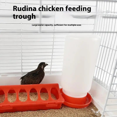 Poultry Thickened Feeder And Drinker Water Food Dispenser | SAMAG