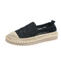 2025 Designer Shoes Braided Lace Patchwork Comfortable Flats Slip-on Shoes For Woman Casual Loafers Round Toe Zapatos De Mujer