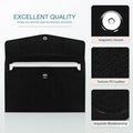 A4 Portable File Storage Bag Durable PU Material Expandable Folder - Popular File Storage Manager